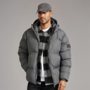 Avant Garde Heren Rawlins Puffer Jas Antraciet