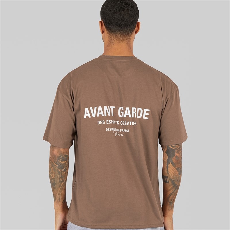 Avant Garde T-Shirt Herren Kreatives Mink - Bild 2