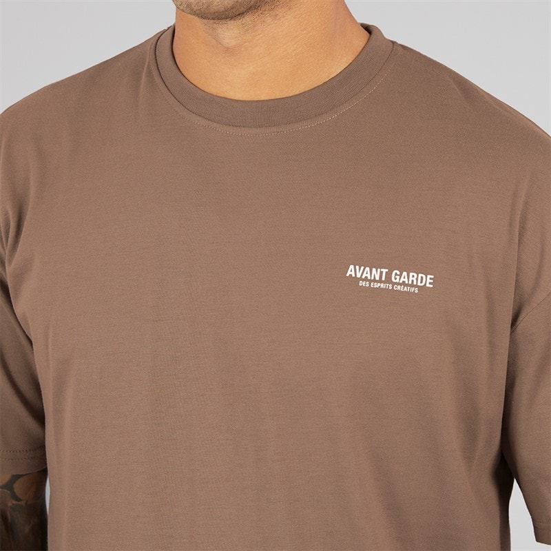Avant Garde T-Shirt Herren Kreatives Mink - Bild 3