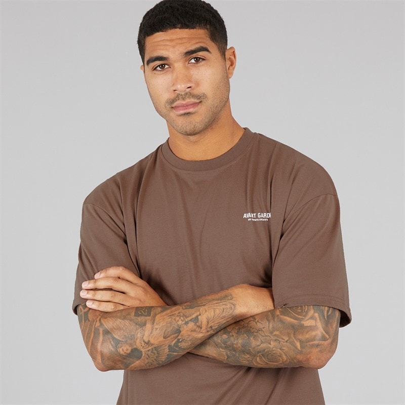 Avant Garde T-Shirt Herren Kreatives Mink - Bild 5