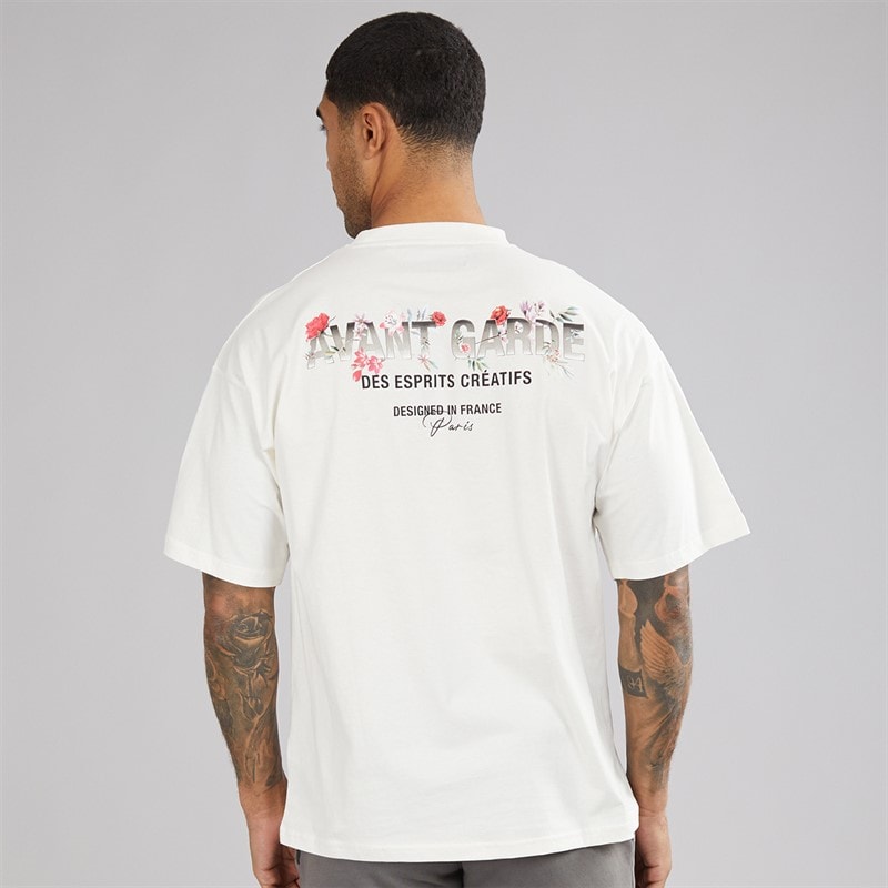 Avant Garde Herren Gradient T-Shirts Weiß - Bild 3