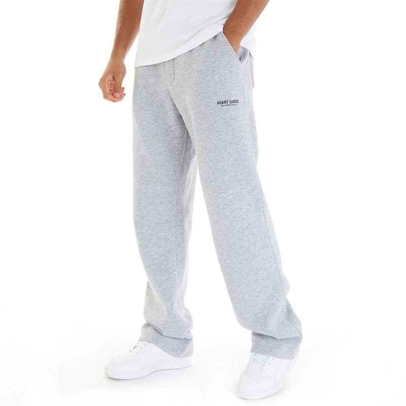 Avant Garde Joggingbroek Heren Rechte Pijp Licht Grijs Melange - Afbeelding 1