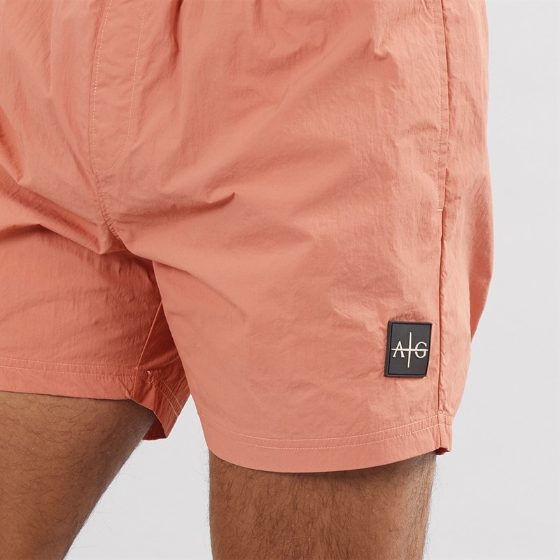 Avant Garde Heren Farris Crinkle Zwemshorts Gebrande Oranje - Afbeelding 3