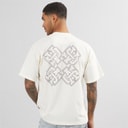 Avant Garde T-Shirt mit Emblem Herren Off White