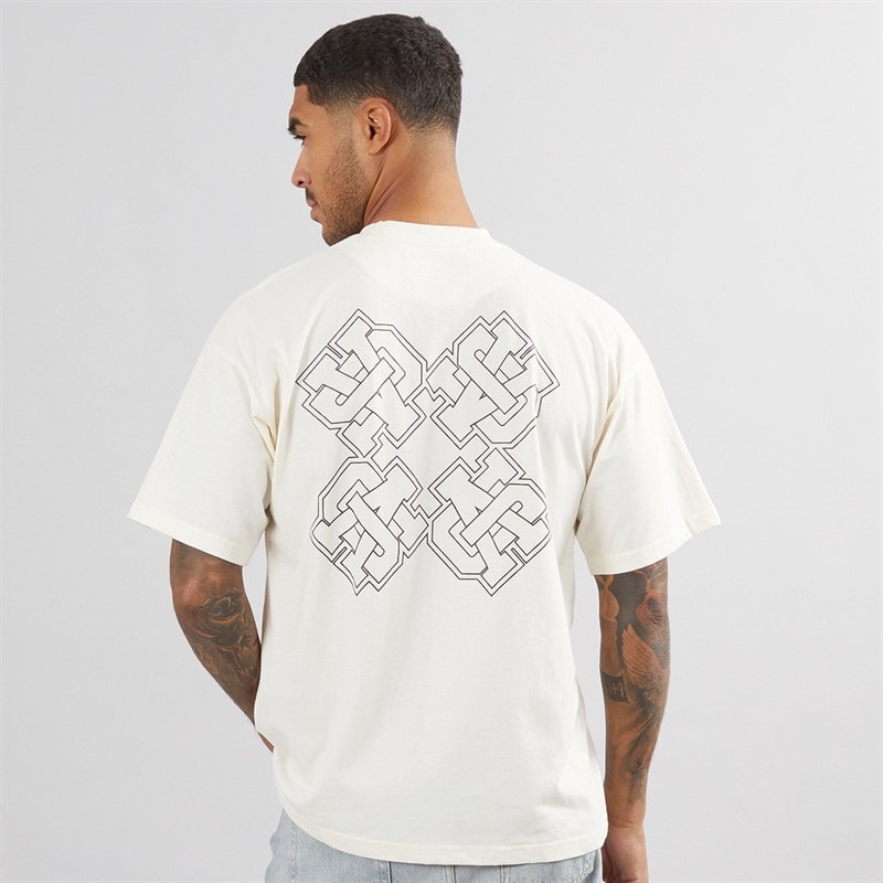 Avant Garde T-shirt met embleem Heren Off White