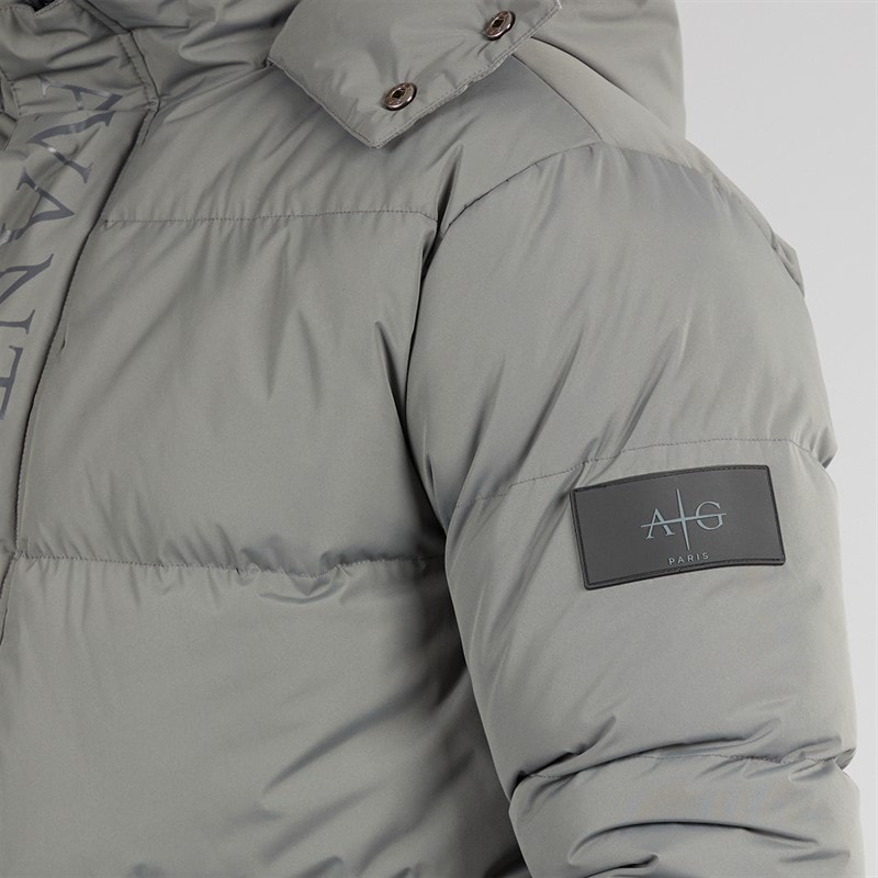 Avant Garde Heren Cottian Puffer Jas Houtskool - Afbeelding 3