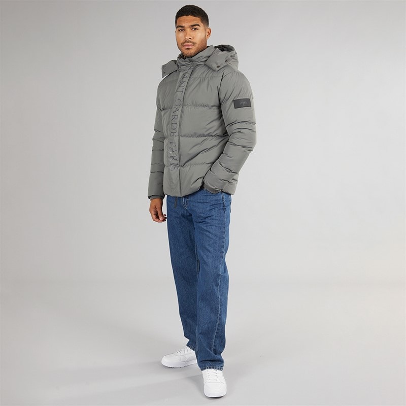 Avant Garde Heren Cottian Puffer Jas Houtskool - Afbeelding 4