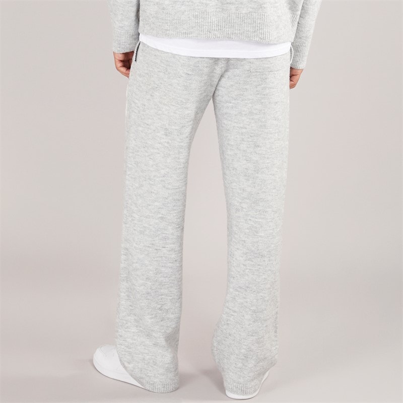 Avant Garde Heren AG Geborsteld Knit Joggingbroek Licht Grijs Gemêleerd - Afbeelding 2