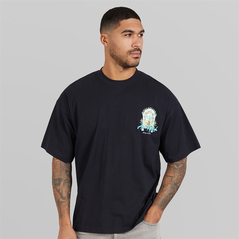 Avant Garde Heren Windows T-shirt Zwart - Afbeelding 2