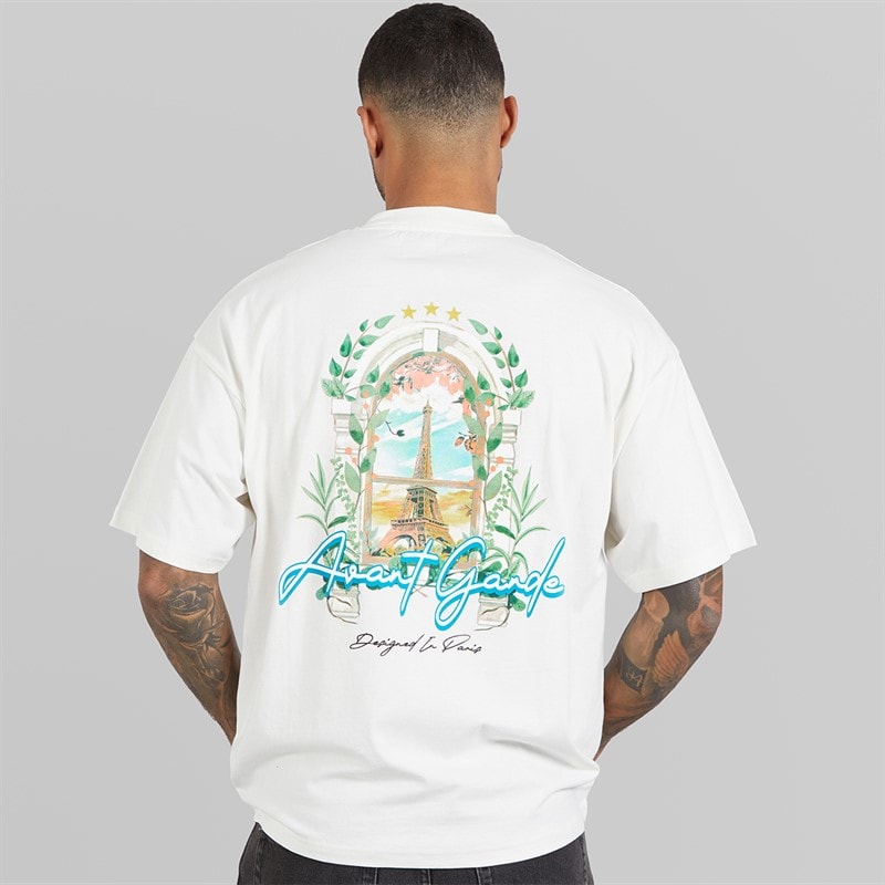 Avant Garde Heren Windows T-shirt Off White - Afbeelding 3