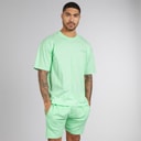 Avant Garde Heren Creatieve T-shirt En Korte Broek Set Spearmint