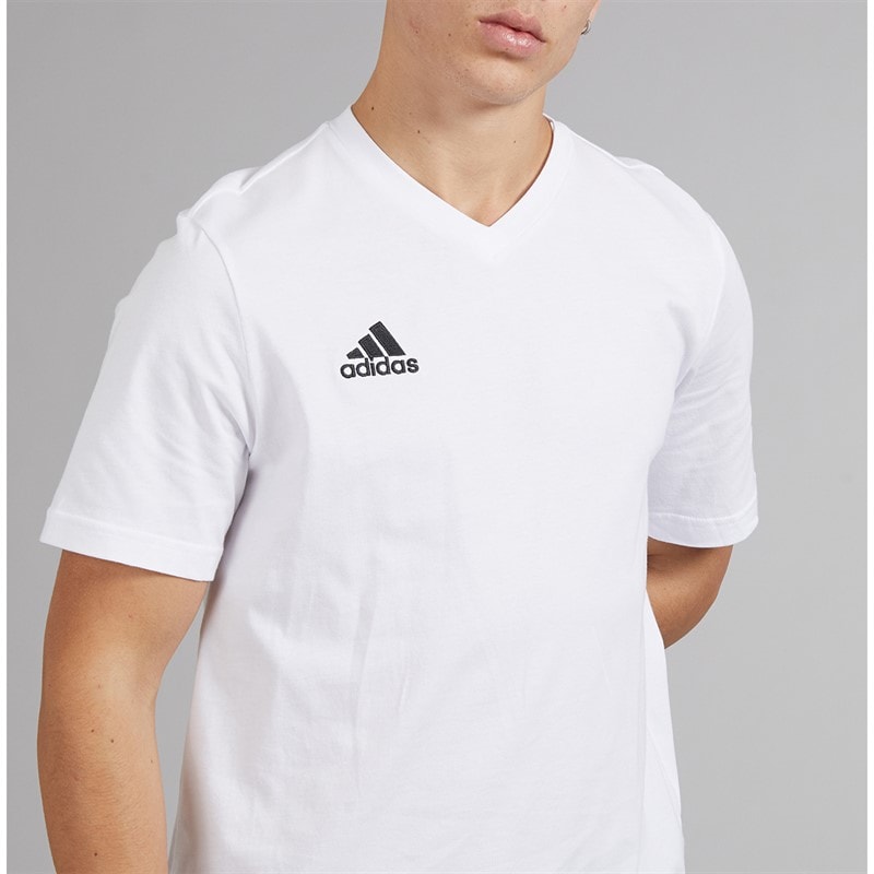 adidas Herren Entrada 22 T-Shirts Weiß - Bild 3