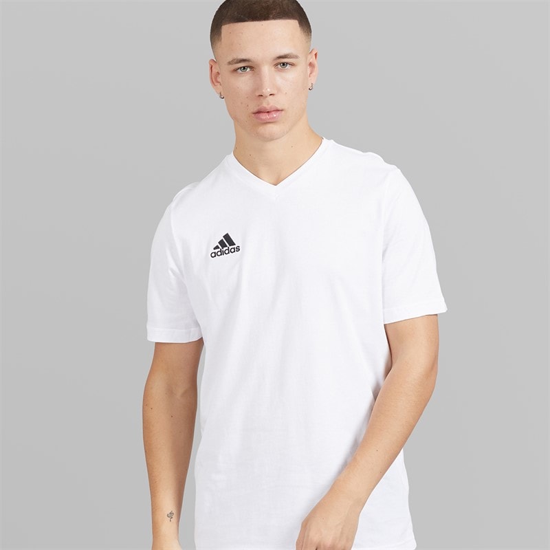 adidas Herren Entrada 22 T-Shirts Weiß - Bild 5