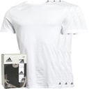 adidas lot de 3 T-shirts Homme Col Rond Coton Confort Flex Blanc