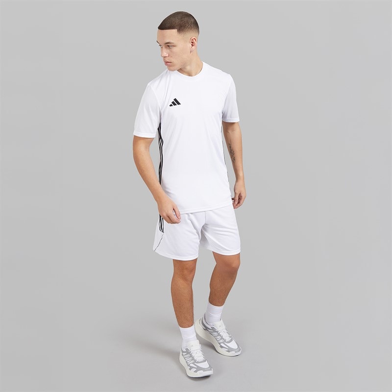 adidas T-shirt Tabela 23 Homme Blanc/Noir - Image 4