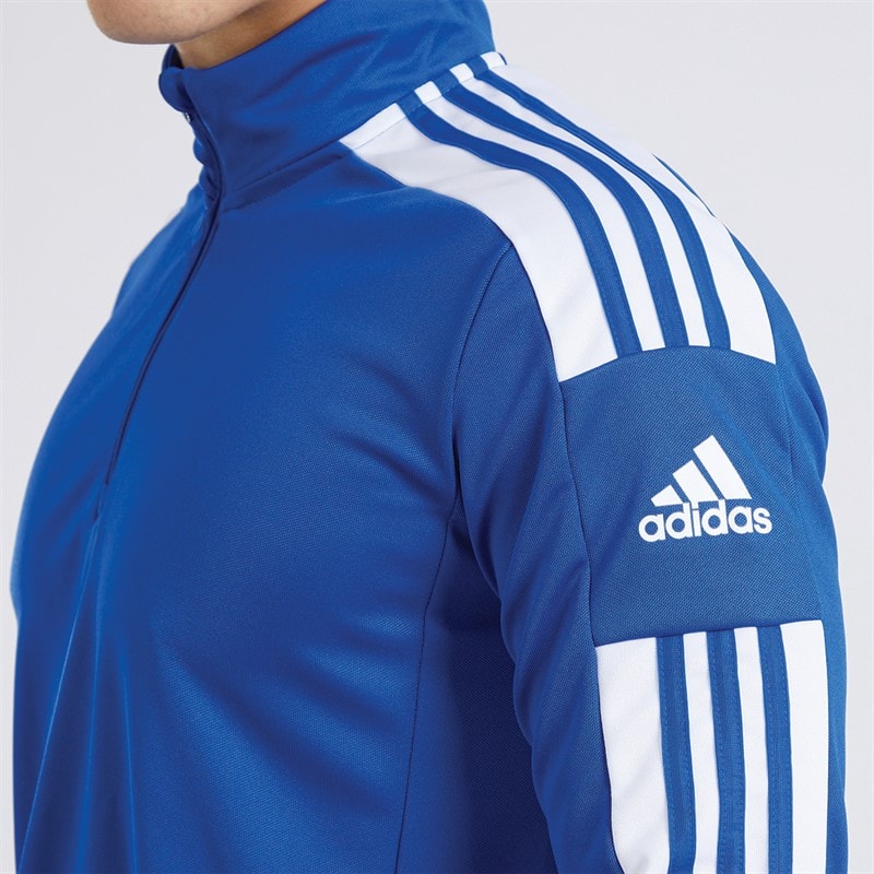 adidas Haut d'entraînement Squadra 21 1/4 Zip Homme Royal Blue/Blanc - Image 3