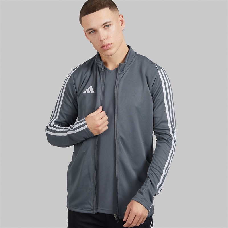 adidas Heren Tiro 23 Track Sports Performance Tops Grijs