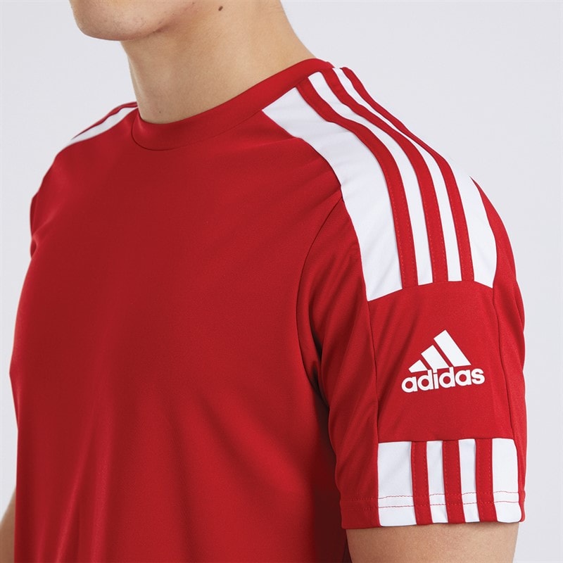 adidas Heren Squadra 21 T-shirt Team Power Red/Wit - Afbeelding 3
