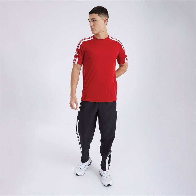 adidas Heren Squadra 21 T-shirt Team Power Red/Wit - Afbeelding 4