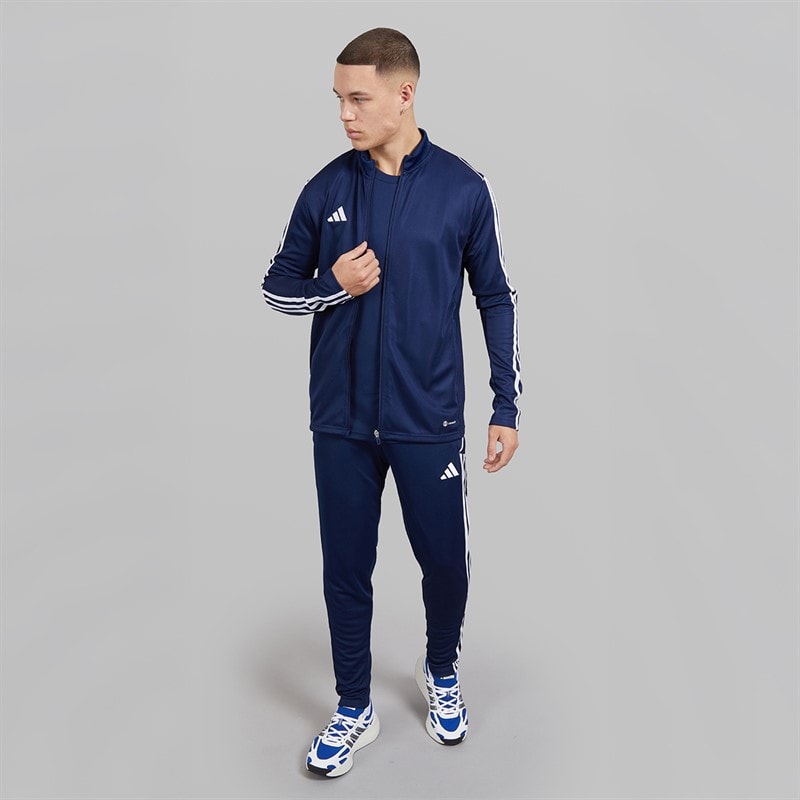 adidas Herren Tiro 23 League Trainingshose Team Navy Blue/Weiß - Bild 4