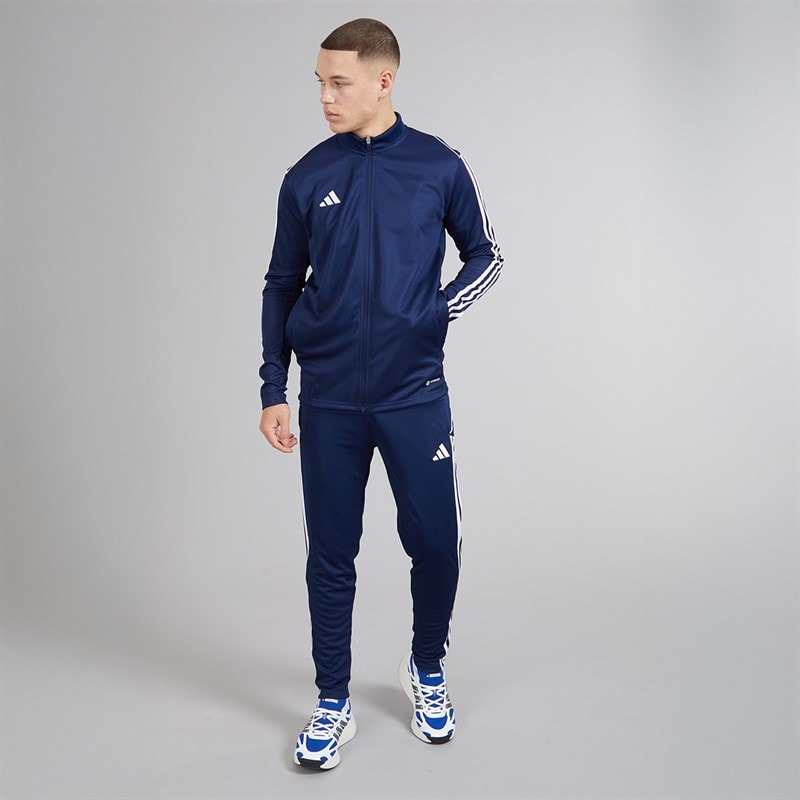adidas Męskie Tiro 23 Track Topy sportowe do biegania marynarka wojenna – zdjęcie  4