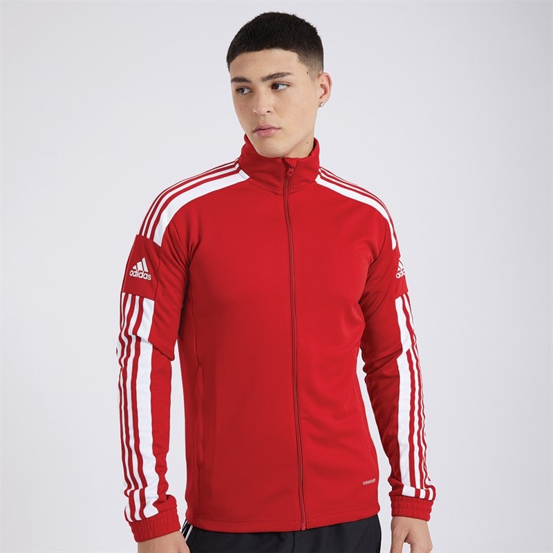 adidas Męskie Squadra 21 Track Topy sportowe do biegania Czerwony – zdjęcie  5