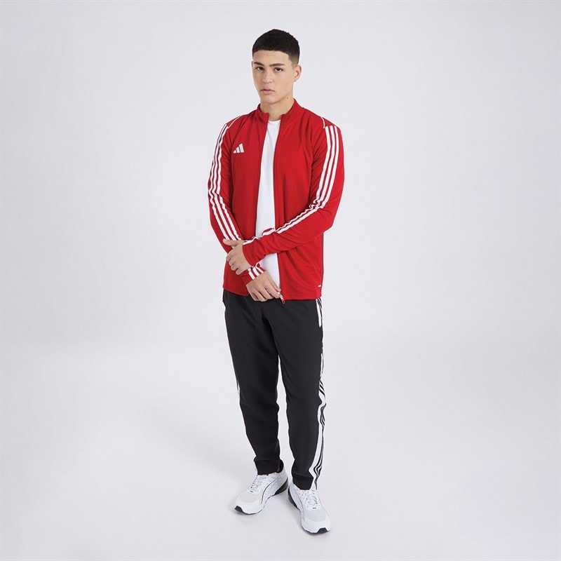 adidas Tiro 23 bluza treningowa dla niego kolor czerwony – zdjęcie  4
