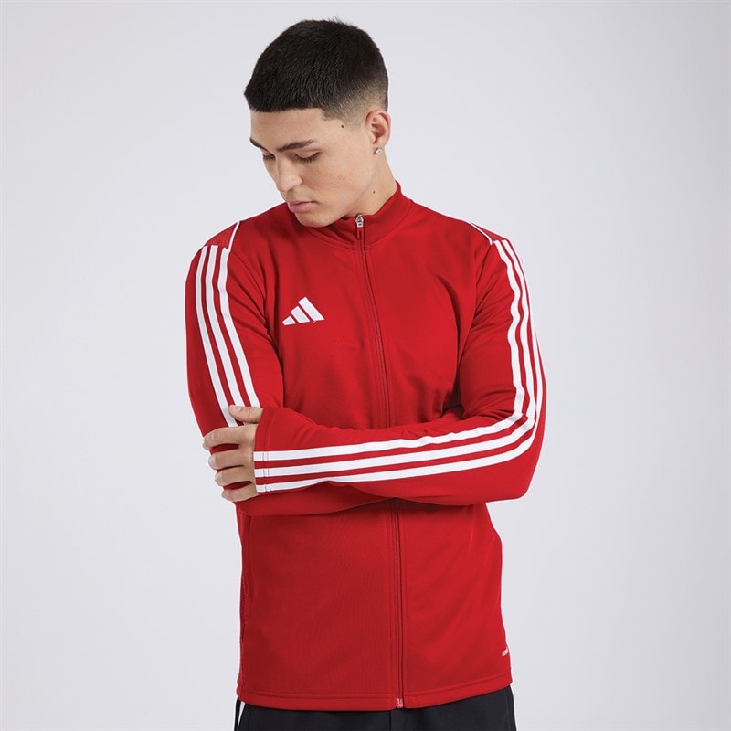adidas Tiro 23 bluza treningowa dla niego kolor czerwony – zdjęcie  5