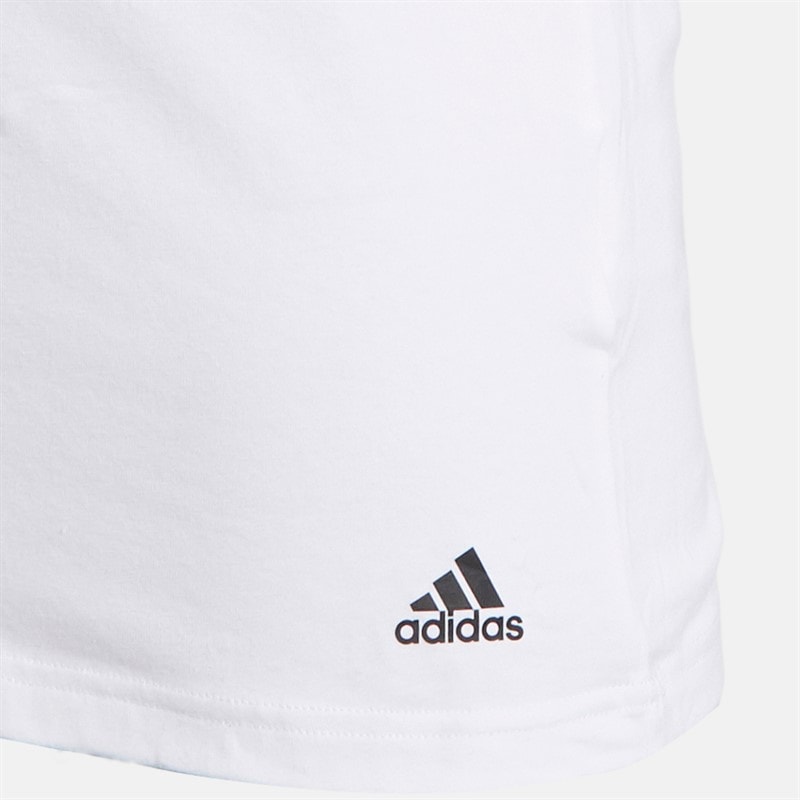adidas Herren Active Flex Baumwolle Zweierpack V-Ausschnitt T-Shirts Weiß - Bild 2