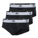 adidas Heren Active Flex Katoen Drie Pack Slips Zwart