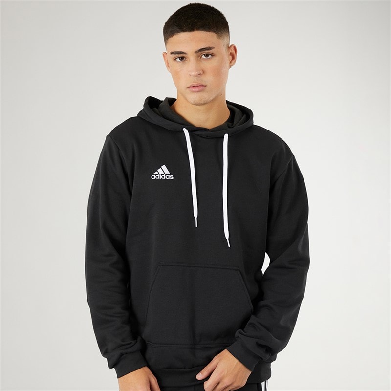 adidas Heren Entrada 22 Pullover Sweat Hoodie Zwart/Wit
