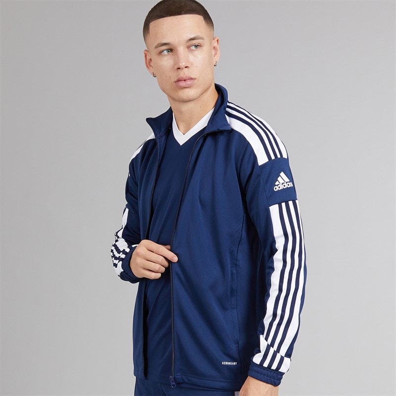 adidas Herren Squadra 21 Trainingsjacke Navy/Weiß - Bild 3