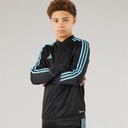 adidas Junioren Tiro 23 Club 1/4 Zip Training Top Zwart/Preloved Blue