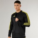 adidas Heren Tiro 23 Club 1/4 Rits Trainingsshirt Zwart/Helder Geel