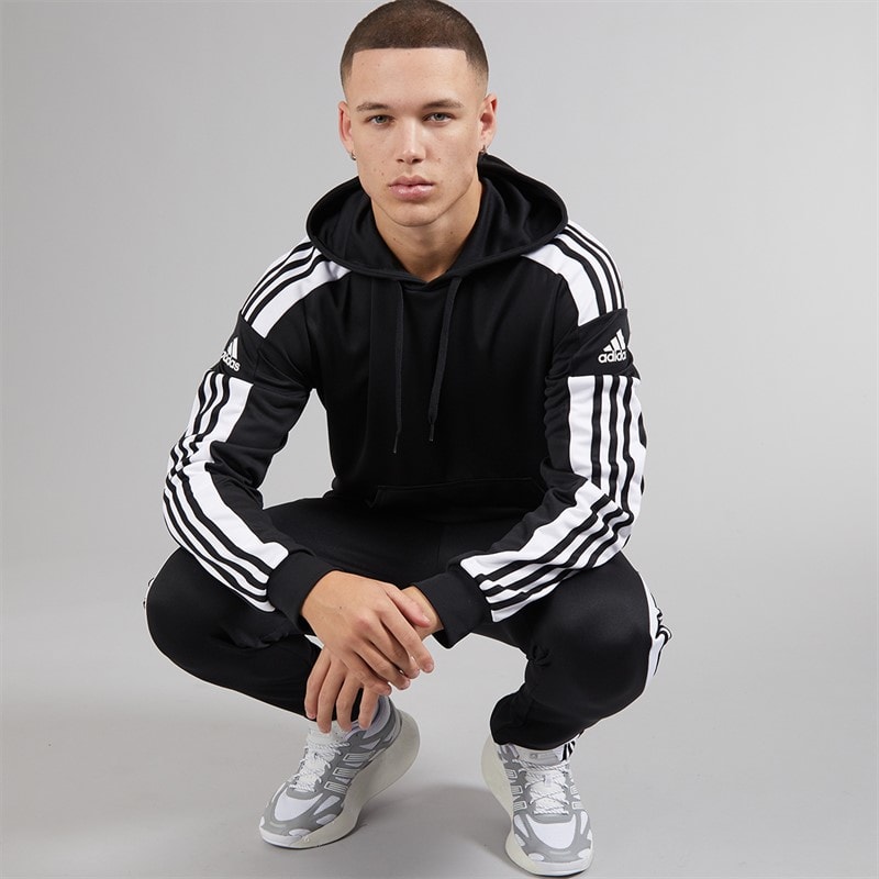 adidas Sweat à Capuche d'entraînement Squadra 21 Homme Noir/Blanc - Image 4