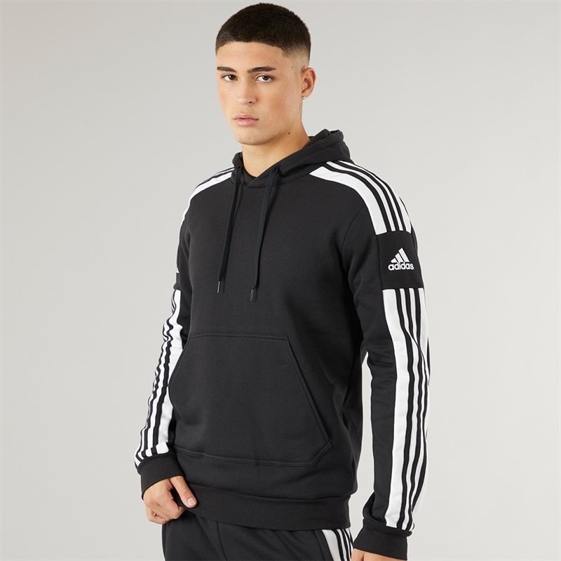 adidas Heren Squadra 21 Pullover Sweat Hoodie Schwarz/wit