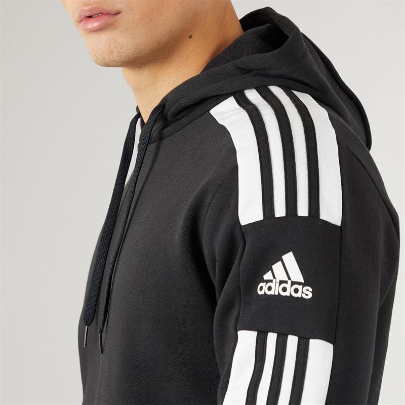 adidas Heren Squadra 21 Pullover Sweat Hoodie Schwarz/wit - Afbeelding 3