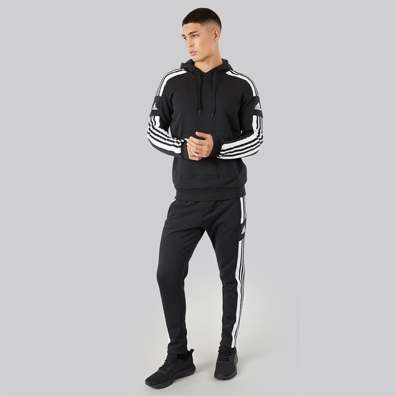 adidas Heren Squadra 21 Pullover Sweat Hoodie Schwarz/wit - Afbeelding 4
