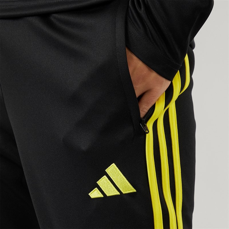 adidas Herren Tiro 23 Club Trainingshose Schwarz/Bright Yellow - Bild 3