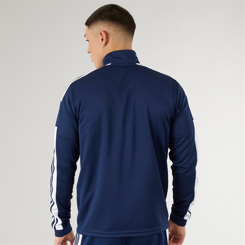 adidas Herren Squadra 21 1/4 Reißverschluss Trainings Oberteil Navy/Weiß - Bild 2