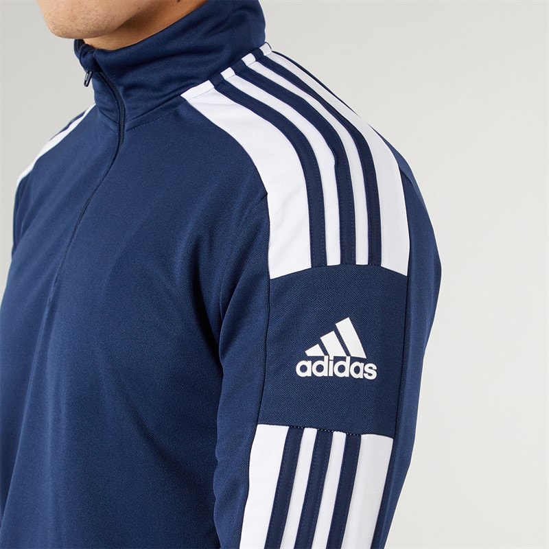 adidas Herren Squadra 21 1/4 Reißverschluss Trainings Oberteil Navy/Weiß - Bild 3