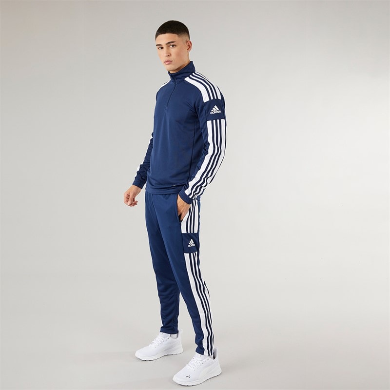 adidas Herren Squadra 21 1/4 Reißverschluss Trainings Oberteil Navy/Weiß - Bild 4