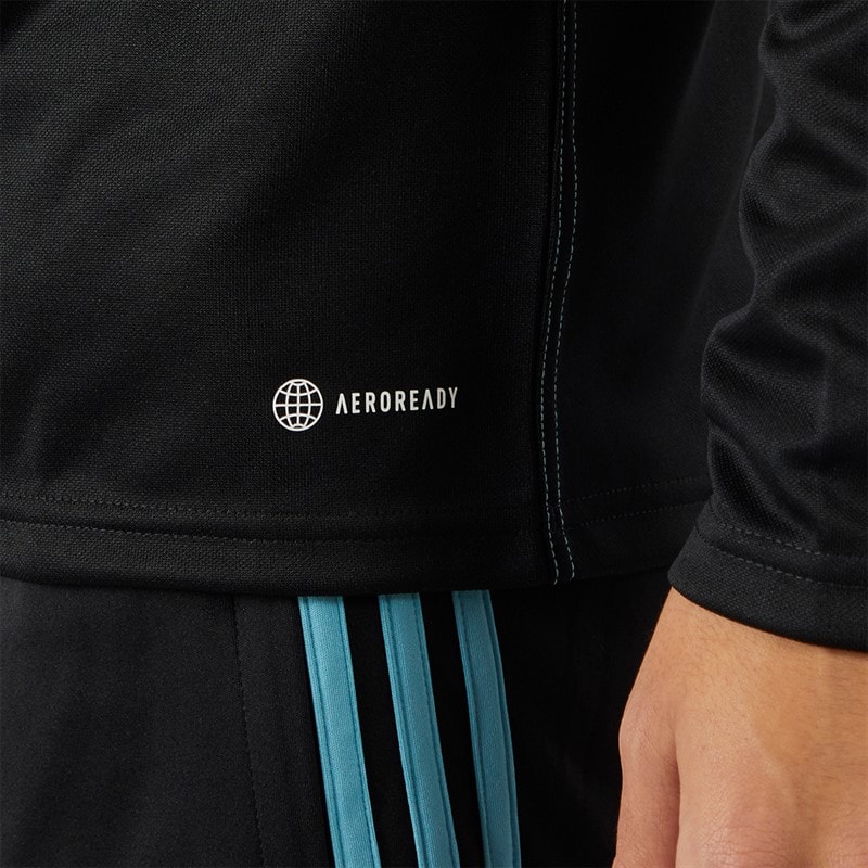 adidas Tiro 23 Club 1/4 Zip top treningowy dla niego kolor czarny/preloved niebieski – zdjęcie  5