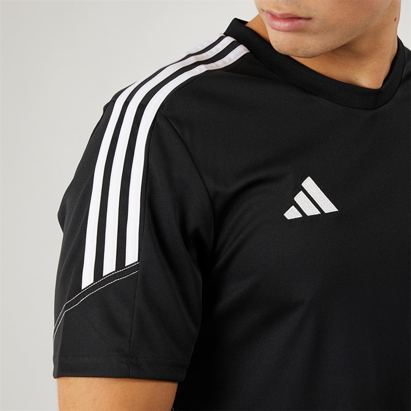 adidas T-shirt Tiro 23 Club Homme Noir/Blanc - Image 3