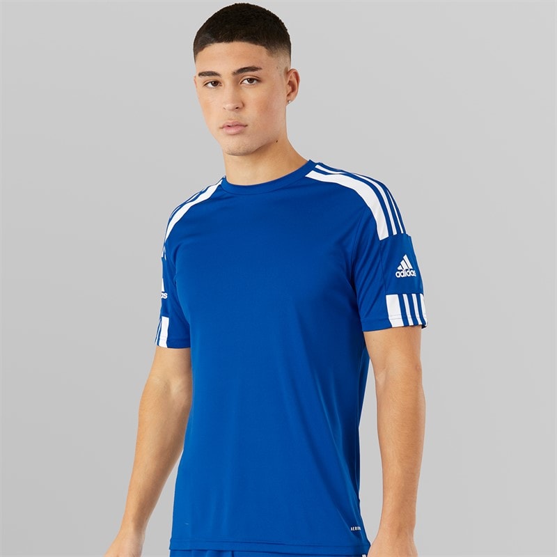 adidas Heren Squadra 21 T-shirt Team Royal Blue/Wit - Afbeelding 1