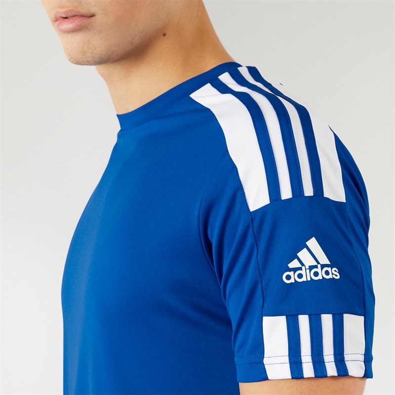 adidas Heren Squadra 21 T-shirt Team Royal Blue/Wit - Afbeelding 3