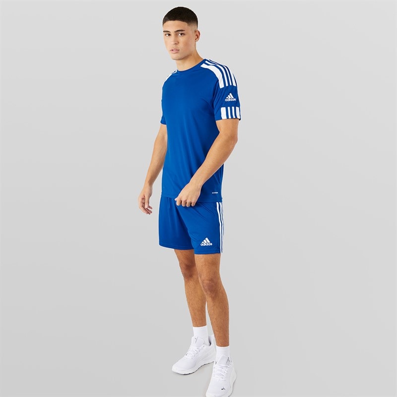 adidas Heren Squadra 21 T-shirt Team Royal Blue/Wit - Afbeelding 4