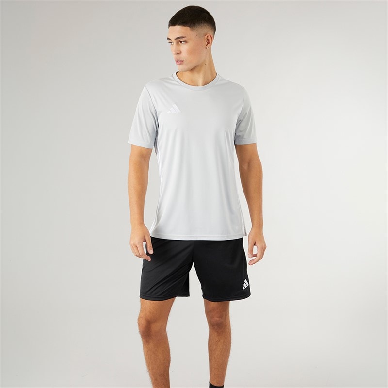 adidas T-shirt 23 dla niego kolor Light Grey/Biały – zdjęcie  4