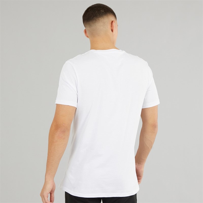 adidas Herren Komfort Flex Baumwolle Drei Pack Rundhals T Shirts Weiß - Bild 2