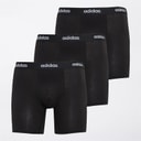 adidas Boxers ajustés en coton stretch Homme (lot de 3) Noir/Noir/Noir